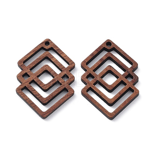 Walnut Wood Laser Cut Pendants X-WOOD-Q051-01D-1