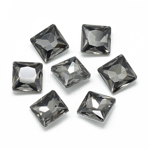 Pointed Back Glass Rhinestone Cabochons RGLA-T027-8x8mm-07-1