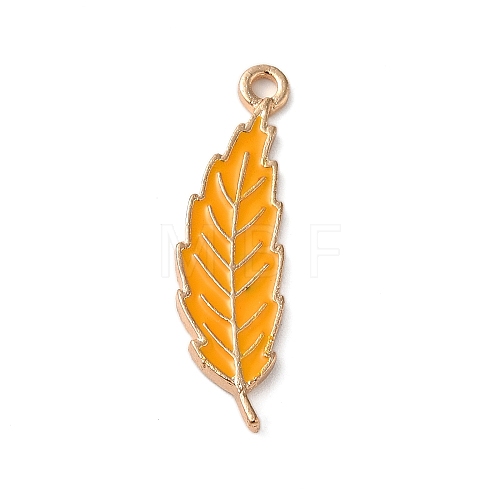 Thanksgiving Day Theme Alloy Enamel Pendants ENAM-M002-03G-10-1