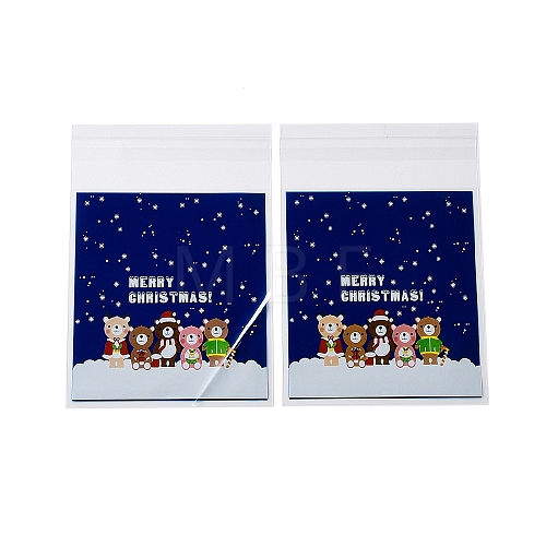 Christmas Theme Plastic Bakeware Bag OPP-Q004-04E-1