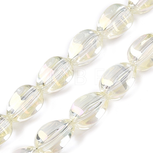 Electroplate Glass Beads Strands EGLA-T028-01D-1