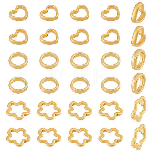 30Pcs 3 Style Rack Plating Alloy Bead Frame FIND-DC0002-04-1