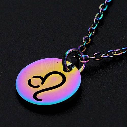 201 Stainless Steel Pendants Necklaces NJEW-S105-JN627-5-1