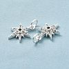 Rack Plating Brass Micro Pave Cubic Zirconia Pendants LS-KK-E081-10S-4