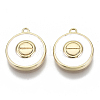 Brass Enamel Charms KK-N232-50A-NF-1