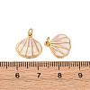 304 Stainless Steel Enamel Charms STAS-U061-04G-3