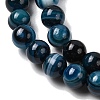 Natural Banded Agate Beads Strands G-I392-A01-6mm-02-4