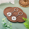 2Pcs 2 Styles 201 Stainless Steel Keychains KEYC-TAD0001-15D-4