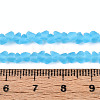 Frosted Transparent Glass Beads X1-GLAA-N016-4mm-06-4