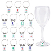 110Pcs 2 Styles Resin Pendants RESI-BM0001-16-1
