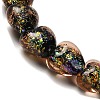 Handmade Dichroic Foil Glass Beads Strands DICH-U001-03B-3