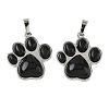 Natural Obsidian Pendants G-B194-02P-07-1