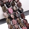 Natural Rhodonite Beads Strands G-Q608-11G-1