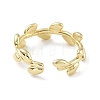 Brass Open Cuff Rings for Women RJEW-A028-03G-3