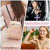 6Pcs 6 Colors Cotton Woven Cross Keychains KEYC-HY0001-42-5