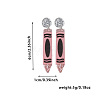 Back to School Acrylic Dangle Stud Earrings FS-WGAA197-06-1