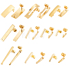 20Pcs 10 Style 304 Stainless Steel Stud Earring Findings STAS-AR0001-32-1