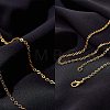 Brass Cable Chains Necklace Making MAK-PH0004-15-6