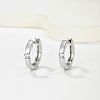 925 Sterling Silver Pave Moissanite Hoop Earrings for Women DZ9023-4