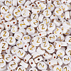 500Pcs Plating Acrylic Beads PACR-TADJ0001-01Z-2