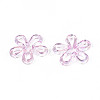 Plated UV Acrylic Beads TACR-S161-04B-2