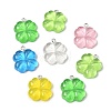 Transparent Resin & Glitter Powder Pendants RESI-B041-01-1