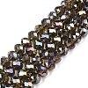 Electroplate Glass Beads Strands EGLA-A034-T8mm-B19-1