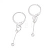 Brass Leverback Earring Findings EJEW-TAC00032-3
