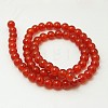 Natural Carnelian Bead Strands X-G-G338-8mm-01-2