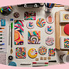 12Pcs Porcelain Heat Transfer Sublimation Blank Pendant Decorations AJEW-SP0002-19C-6