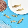 6Pcs 3 Styles Brass Micro Pave Clear Cubic Zirconia Pendants KK-YW0003-97-4