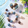 15Pcs 3 Colors Opaque Acrylic Beads SACR-TADJ0001-04-6