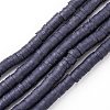 Handmade Polymer Clay Beads Strands LS-CLAY-R089-4mm-Q046-1