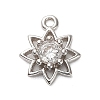 925 Sterling Silver Clear Cubic Zirconia Star Charms STER-U009-06P-1