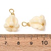 Dyed Synthetic Coral Pendants GG-CBAC295-01G-3
