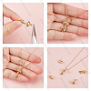 8Pcs 2 Style Brass Pendants KK-BBC0003-93-4