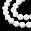 Opaque Solid Color Electroplate Glass Beads Strands LS-EGLA-A039-P6mm-A15-3