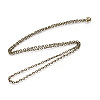 Iron Cable Chains Necklace Making MAK-R013-76cm-AB-2