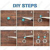 DIY Chakra Dangle Earring Making Kits DIY-SC0019-72-4