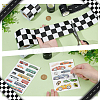 4Sheets 2 Styles Car Pattern Paper Temporary Tattoos DIY-OC0015-14-3
