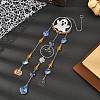 Halloween Ghost Bat Alloy Enamel Suncatcher HJEW-TA00494-1