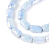 Anti-Tarnish Electroplate Glass Beads Strands GLAA-T025-29A-3