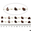 Handmade Natural Mahogany Obsidian Chip Beaded Chains CHC-F020-09G-16-2