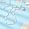 Natural Baroque Pearl Keshi Pearl Beaded Necklaces NJEW-JN06606-1
