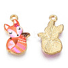 Painted Alloy Pendants PALLOY-P288-05G-06-1