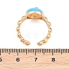 Cute Alloy Enamel Cuff Rings for Women AL-CBA3C8B-13G-3