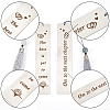 2Pcs 2 Style 201 Stainless Steel Bookmarks with Nylon Tassel AJEW-CP0005-77-6