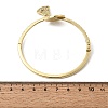 Bell Brass Micro Pave Cubic Zirconia Hinged Bangles BJEW-K274-14G-5