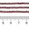 Natural Garnet Beads Strands X-G-F619-17A-2mm-3