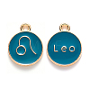 Alloy Enamel Pendants ENAM-S124-01A-05G-1